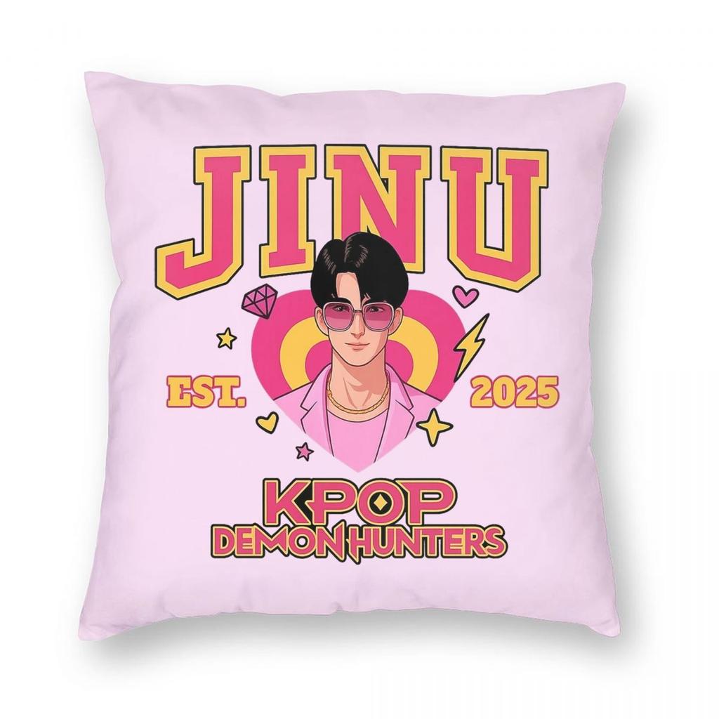 Huntrix Golden Zoey Rumi Mira KPop Dämonenjäger Kissenbezug Weicher Kissenbezug Dekorative Kissenhülle Zuhause Quadratisch 18''