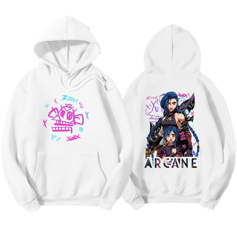 Arcane Graphic Zipper Hoody Men Women Brand Hoody Clothes Vintage Fashion New Casual Unisex Long Sleeve Pullovers