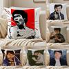 Chinesischer Kampfsportstar JJackie Chan Kissenbezug Kissenhülle Milbendicht Unsichtbarer Reißverschluss Kurzer Plüsch Sofakissen