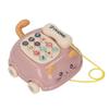 Baby Telephone Pull Toy Multiple Sounds Chinese English Voice Attractive Cat Shape Baby Music