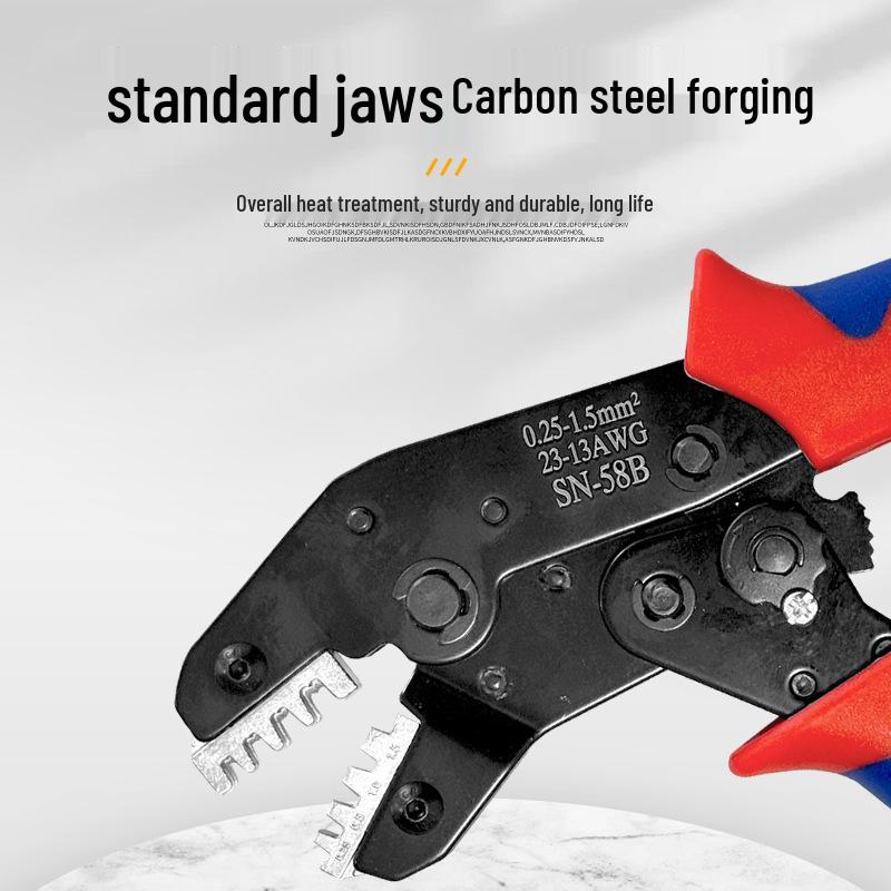 SN58B Electrical Wiring Terminal Crimping Pliers Set for Wire Harness and Connector Inserts