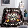 Throw Darts Printed Blanket Lightweight Flannel Bedding Blanket Perfect for Travel, Camping, Living Rooms, Offices, Sofas, Fan Christmas Gift