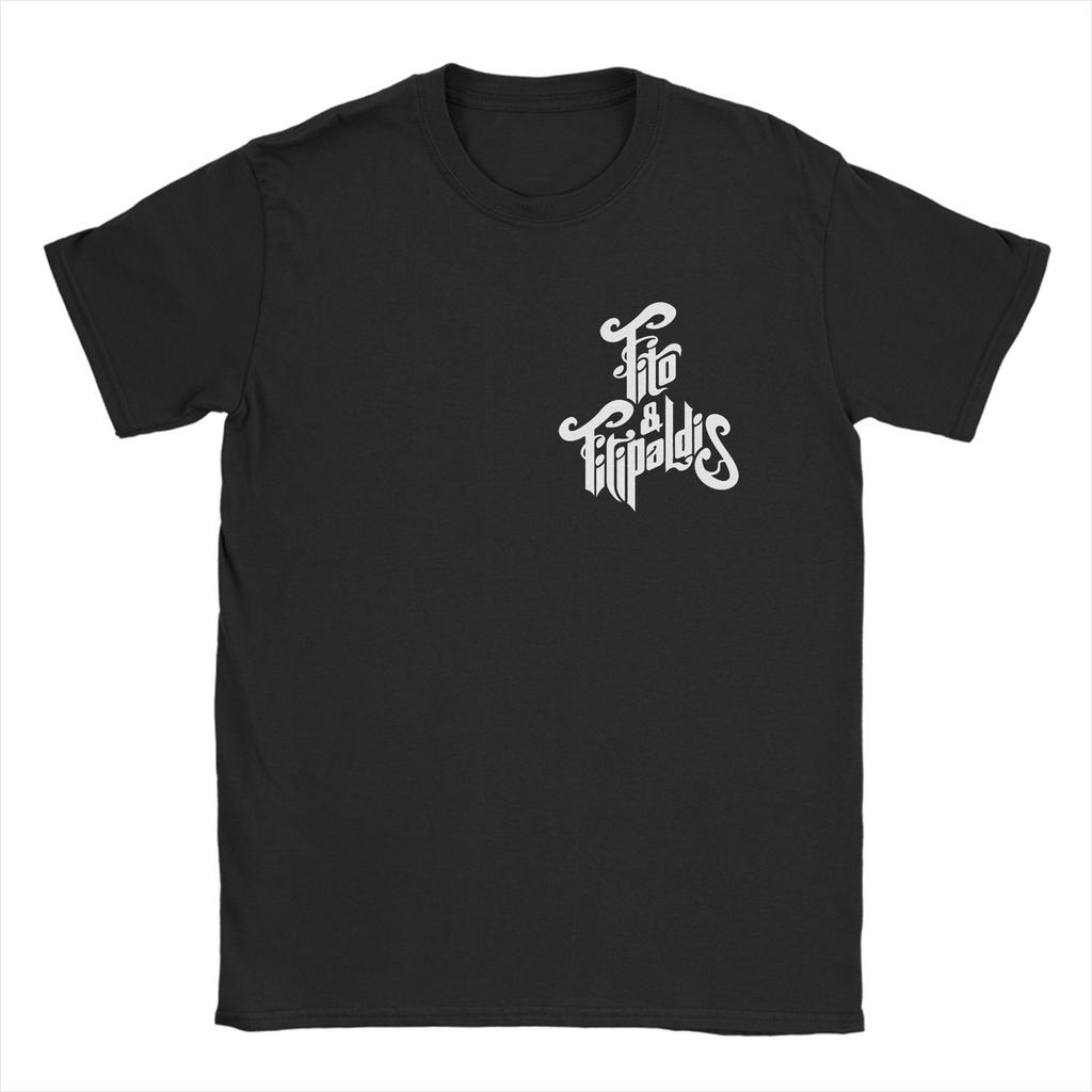 Unisex TShirt Fitos Fitipaldis Band Vintage Pure Cotton Tees Short Sleeve T Shirts Crewneck Clothes Plus Size