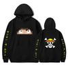 Spring Autumn Men Fashion Hoodie MONKEY D LUFFY Clothing Casual Hooded Solid Color Streetwear Male Cartoon One Piece Pullover
