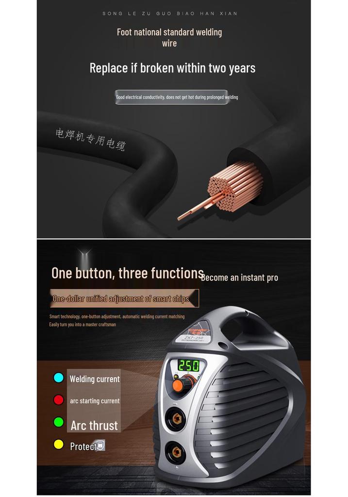 Imported Dual Voltage Portable Automatic Electric Welder 220V/380V 250/315 Household Use