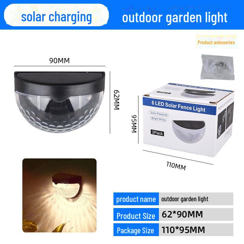 Outdoor Water Drop Solar Wall Light - Decorative Garden & Step Lighting
