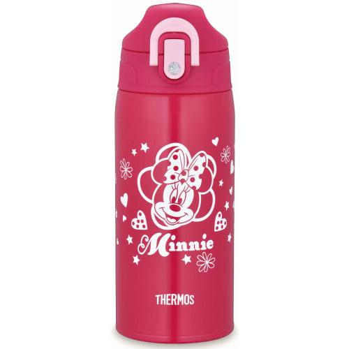 Thermos Vacuum Insulated Two-Way Water Bottle, 0.6L/0.63L, Minnie Mouse Design, Pink, FHO-601WFDS P