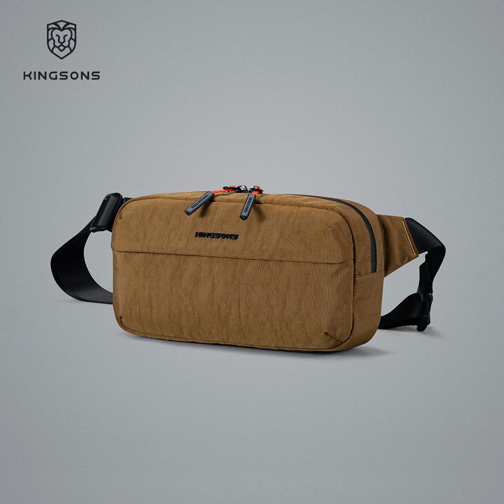 Kingsons Urban Ride Lite Sling Herren Damen Brusttasche Kleine Umhängetasche 420D Nylon Wasserdicht Minimalistisch Reisen Leicht