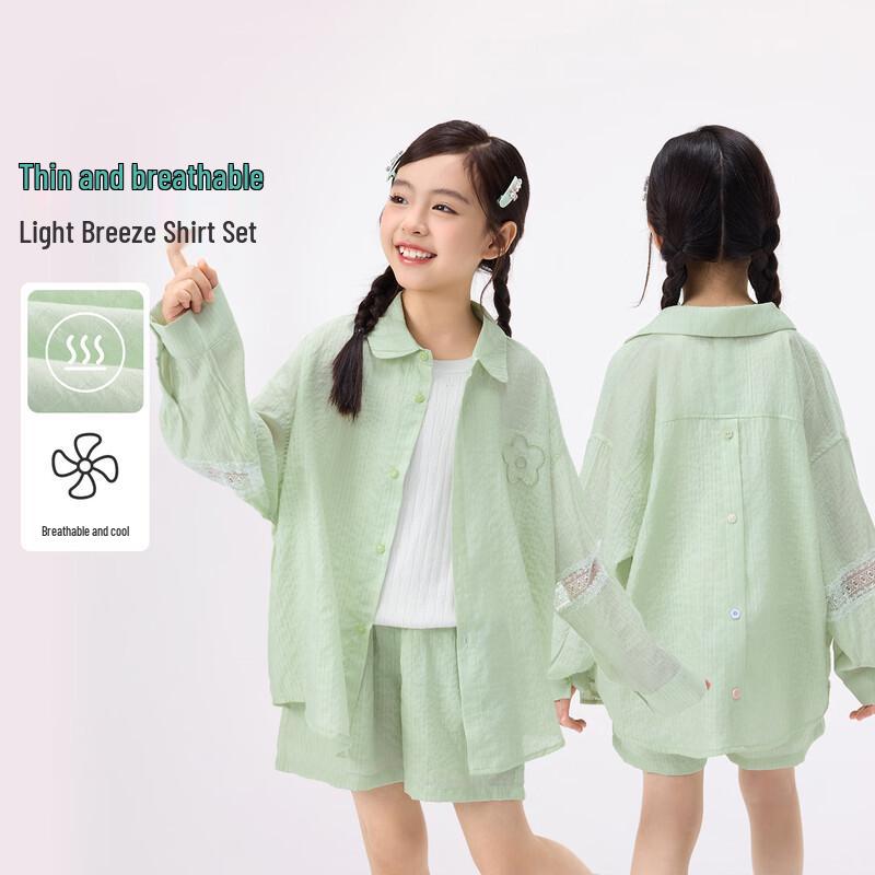 

Girls Lace Shirt & Shorts Set 130