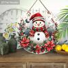 Christmas Decoration Sign,indoor Hanging decorations,2D Flat Wooden Products with Christmas Snowman patterns,Christmas Gifts for Friends and Family