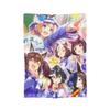 Uma Musume Pretty Derby Blanket Fleece Textile Decor Animals Anime Portable Ultra-Soft Throw Blankets for Sofa Bedroom Quilt
