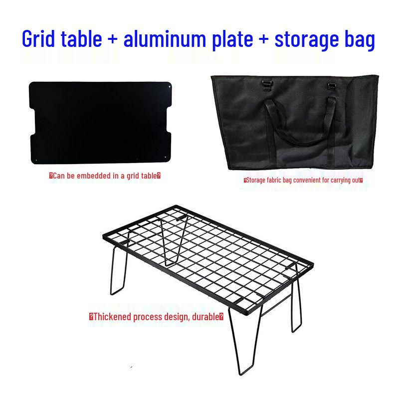 A1R Outdoor Folding Table & BBQ Storage Rack