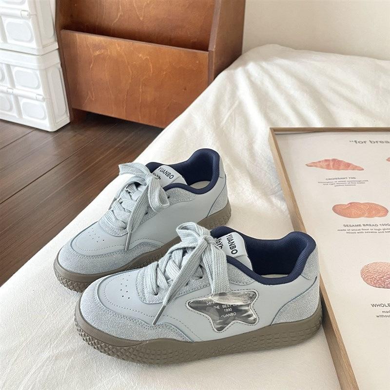 

Niche star board shoes women s new versatile casual soft-soled sports little white shoes 35 синій