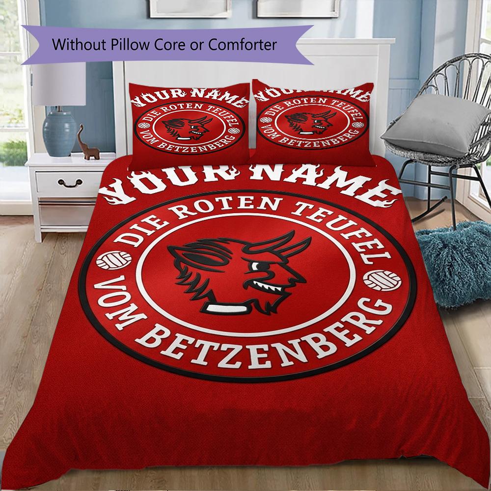 Biancheria da letto personalizzata Kaiserslautern, Set copripiumino Copripiumino Federa Regalo di compleanno per la casa(1 * copripiumino + 2 * federa, senza nucleo)_xia