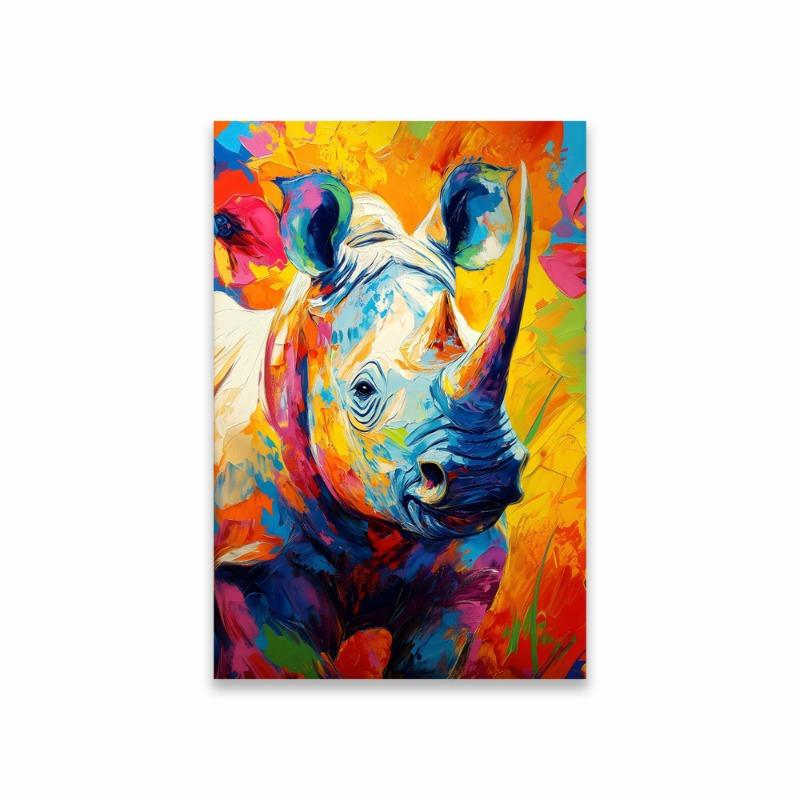Lebhafter Pavian-Druck Gepard Safari Tier Bunte Drucke Poster Botanisch Nashorn Flamingo Leinwandmalerei Heim Schlafzimmer Dekor