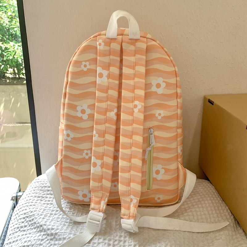 Студенческая школьная сумка с цветочным принтом — фото 11