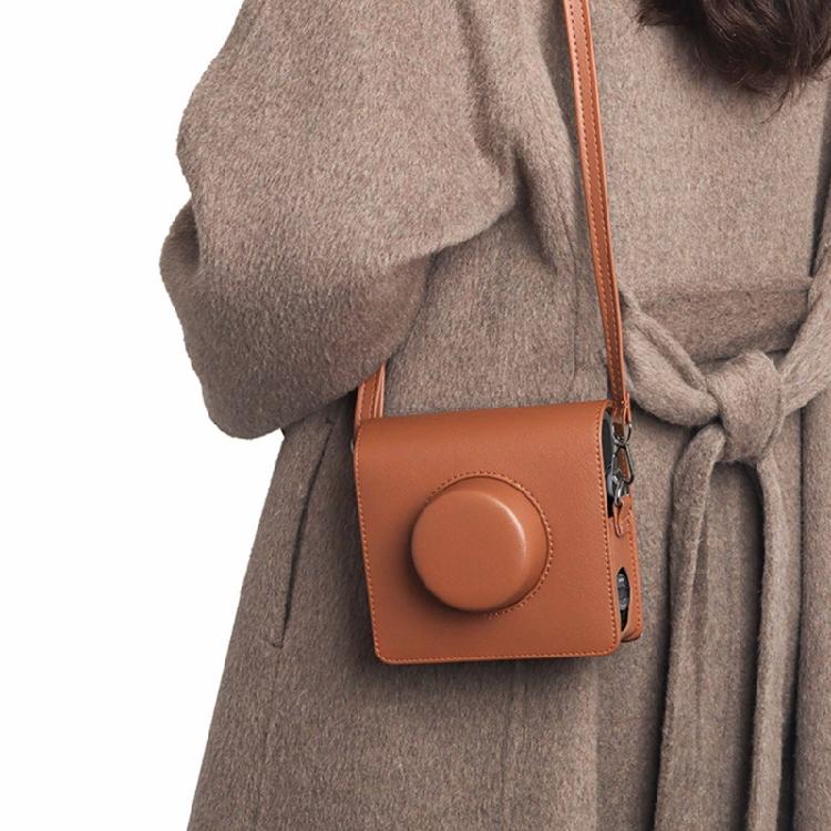 Soft PU Leather Camera Case for Wide Instants Camera Silicone Protectors Bag with Removable Straps