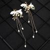 Unique Style Bridal Headwear Earring Pearl Crown Elegant Flower Hairband  Wedding Headdress