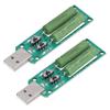 2Pcs USB Load Tester Adjustable Resistor Electronic Test Module 1A 2A 3A Discharge Accessory