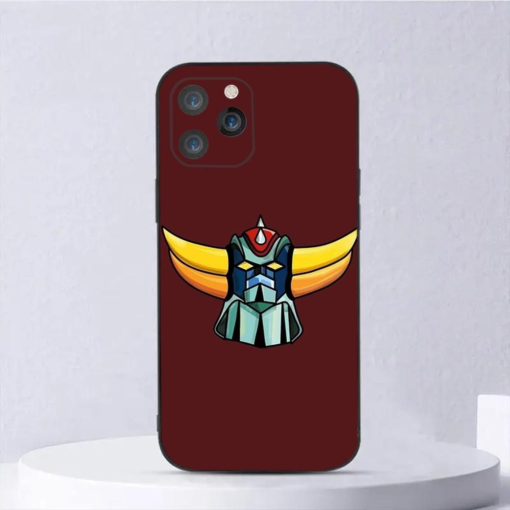 

UFO Robot Goldorak Phone Case For iPhone 16,15,14,13,12,11,Plus,Pro Max,XS,X,XR,SE,Mini,8,7 Soft Silicone Black Cover iPhoneXS