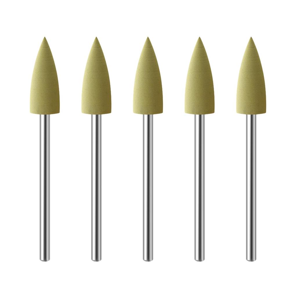 5 Bucăți Cauciuc Silicon Lustruitor de Unghii Cauciuc Bit de Freză pentru Unghii Freză Siliconică de Lustruire Buffer Polizor pentru Mașină Electrică