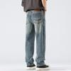 New Spring and Summer American Retro Loose Straight Jeans Comfortable Urban Style Men