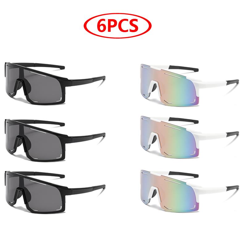 Protective Glasses Sports Wrap Around Sunglasses For Women Men Large One Piece Sun Shades Cycling Skiing Fashion Glasses UV400