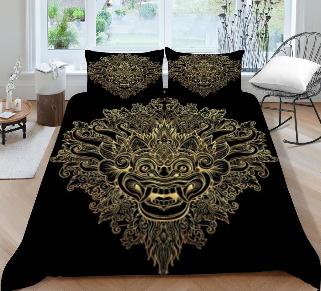 Bettbezug 3D Böhmen Druck Bettwäsche Anzug gewaschen atmungsaktiv Betten Set Kinder Erwachsene Home Bettwäsche Kissenbezug