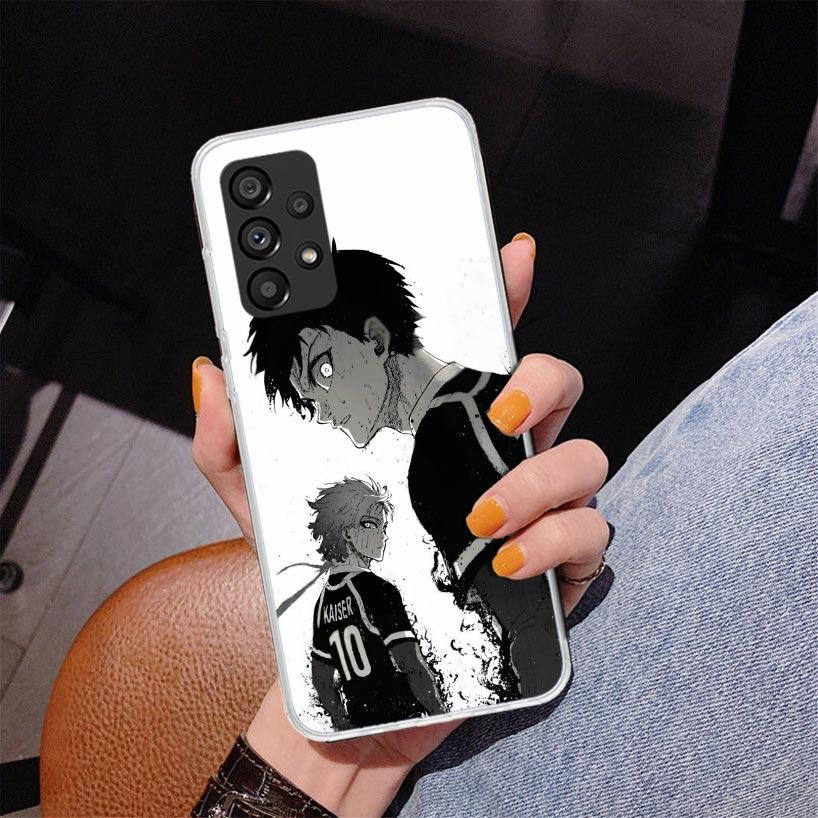 Blue Lock Isagi Yoichi Phone Case For Samsung Galaxy A52 A32 A22 A12 A51 A31 A50S A30S A20S A10S Note 20 Ultra 10 Plus S10 A72 A