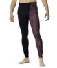Graphic Long Size Red Baseball/Softball Fleece-Lined Tights, L,