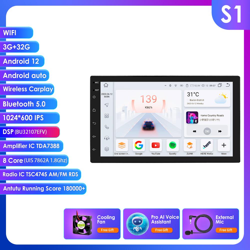Hizpo 2 din Car AutoRadio GPS Android Multimedia Player Universal 7" Audio Navigation For Volkswagen Nissan Hyundai Kia Toyota Intelligent RDS SWC DVR