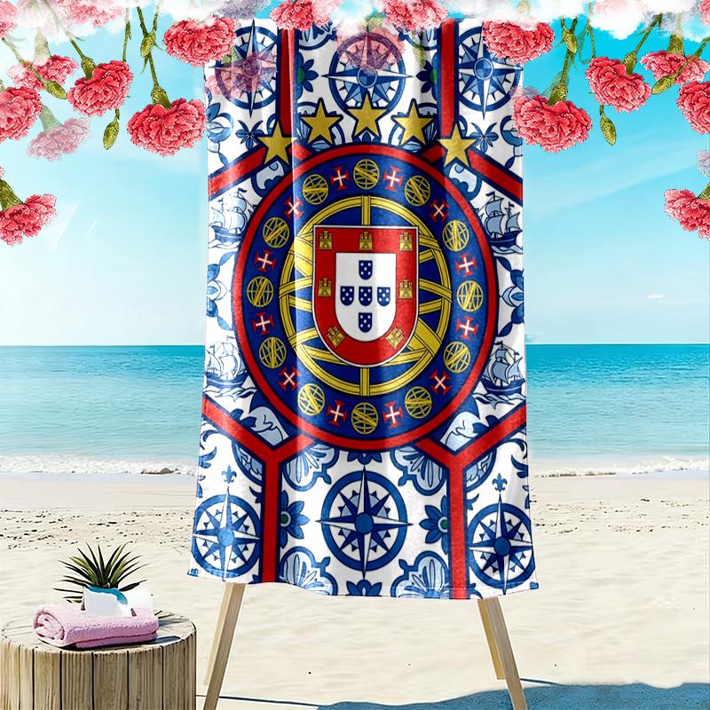 Portuguese Football Heritage beach towel Outdoor camping beach quick-drying swim towel swim seaside Travel and vacation towels Fashion