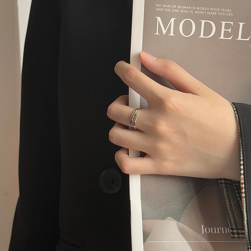 Minimalist Thai Silver S925 Unisex Adjustable Open Ring
