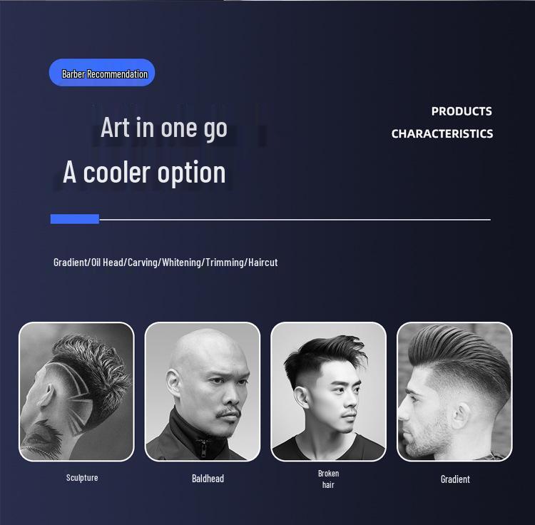 Rechargeable Multifunction Electric Hair Trimmer with Digital Display