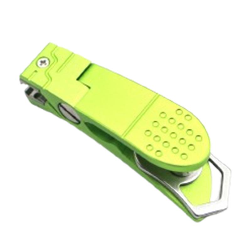 Aluminum Portable Fishing Nail Clippers Multifunction Fishing Line Cutter for Lake & River Use 7*1.5cm зелёный