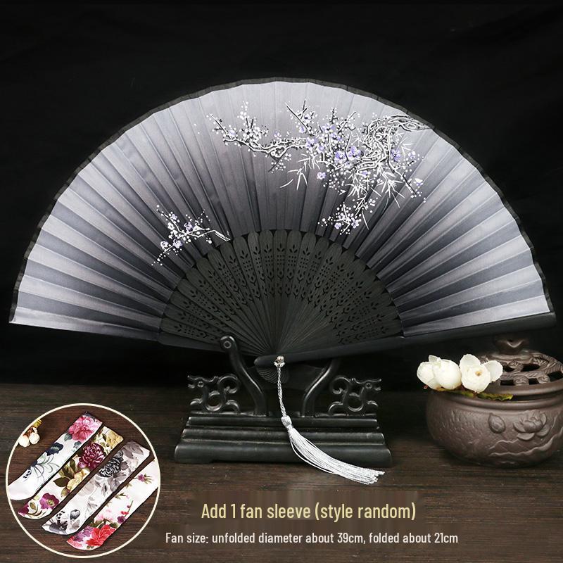 Ancient Chinese Hanfu Folding Fan - Classical Dance & Summer Accessory for Women