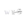 2PCS/Set Stainless Steel Heart Moon Earbone Stud Screw Ball Stud Earrings for Women Fashion Ear Tragus Cartilage Body Piercing