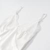 Women's Spring 2026 Elegant Satin Dress: Open Back Lace Patchwork