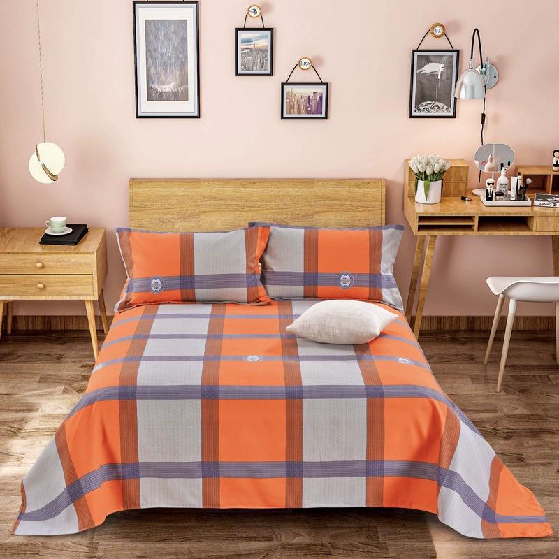 Soft and Skin-friendly Single Print Duvet Cover & Brushed Bed Sheet - 1.5 Meter