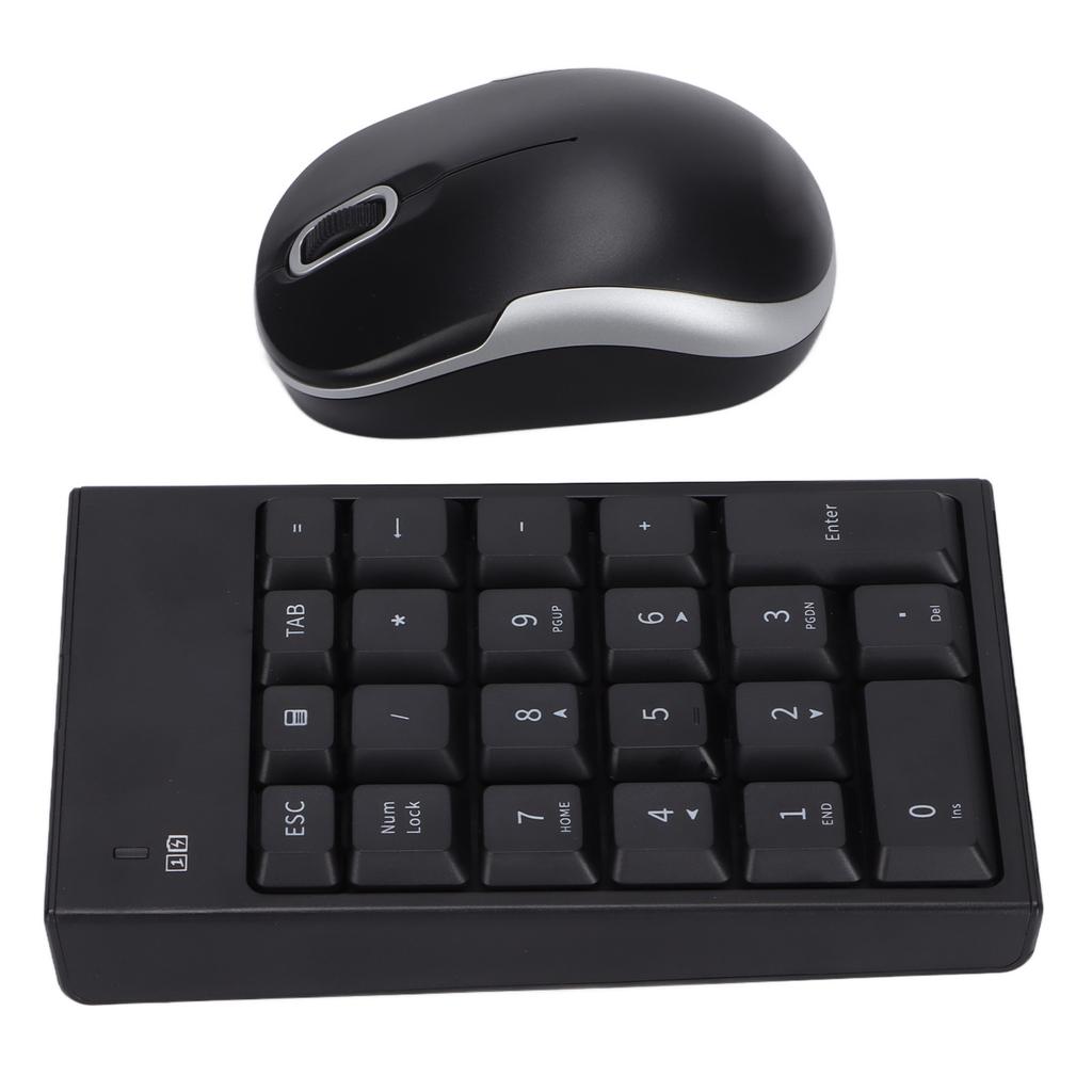 Numeric Keyboard Mouse Set MC‑61CB Wireless 2.4g Portable Silent Keypad Mice for Desktop Laptop