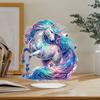 2D Flacher Einhorn-Druck DIY Tischplatte Diamantmalerei Ornament-Kits Diamantmalerei Desktop-Dekorationen Schlafzimmer Tischdekoration
