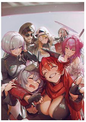 Ichiban Kuji Goddess of NIKKE CHAPTER4 F Prize Clear Poster Victory [Group (RED ASH)]