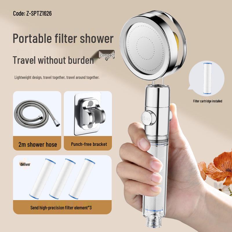 Thailand Portable Filtered Shower Head for Travel and Skin Beautification
