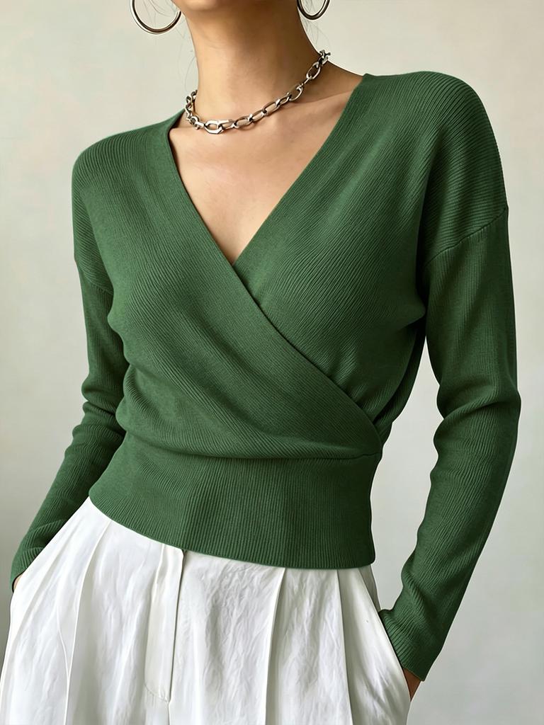 Women's Knitwear, Solid Color, Long Sleeve
