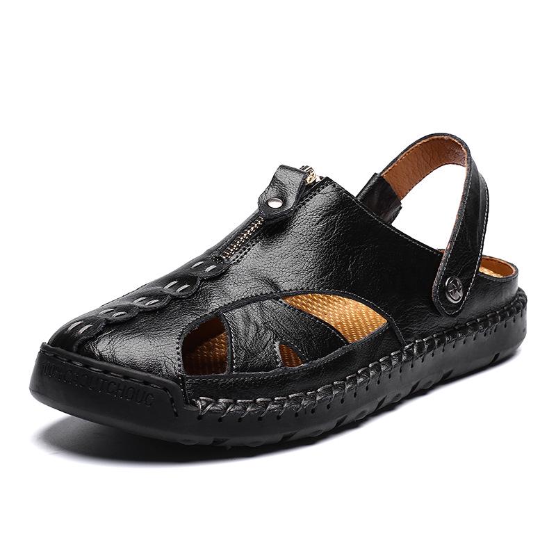 2025 Men s Plus Size Cross-Strap Summer Sandals - Casual Beach Flip-Flops 39