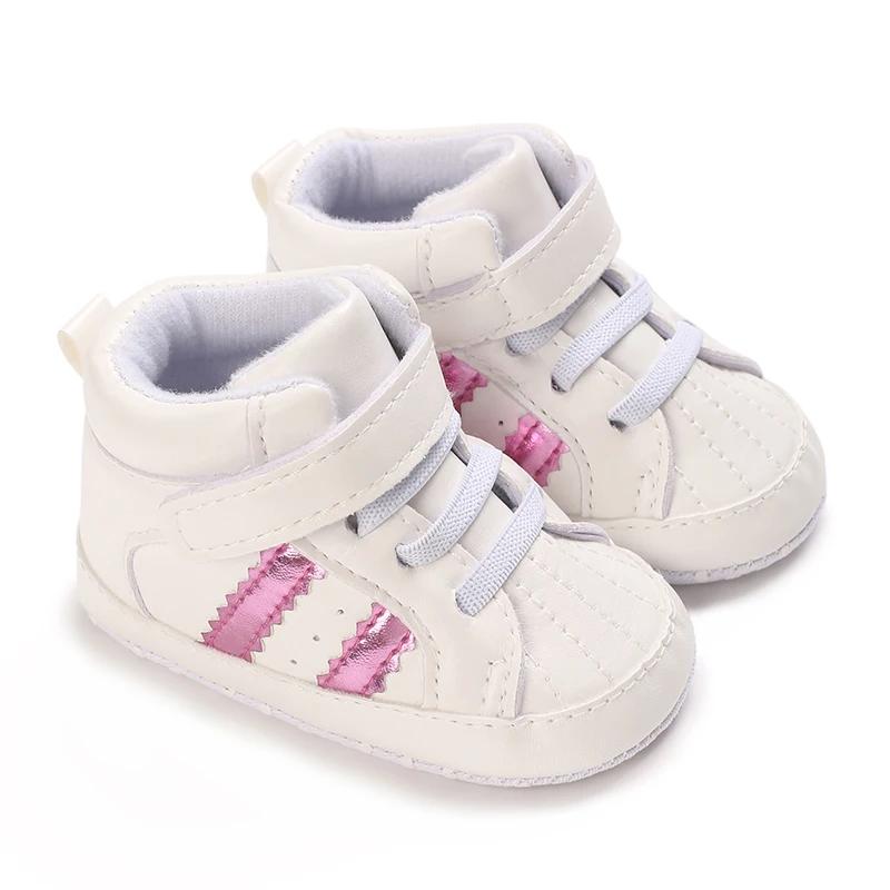 

Color blocking Sports shoes Fashion 0 to 18 Month for Toddler Boys and Girls Baby Sneaker Soft PU Leather Baby Casual Shoes 0-6 Months