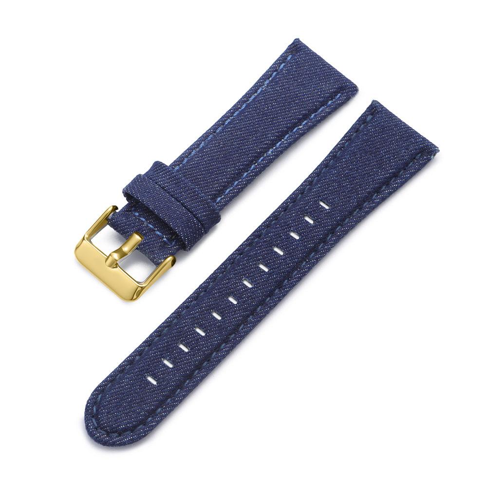 22mm 24mm Denim Pattern Nylon Fabric Watchband for Casio Vintage Universal Soft Watch Band for Seiko Men Women Watch Accessories
