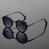 1 Pc, Futuristic Sense of Technology, Fashionable Round Frame Glasses with Comfortable Ear Flips, Fits the Face, Men's and Wome