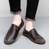 Men's Genuine Leather Shoes Men Leather Loafers Fashioin Comfortable Casual Men Flats Breathable Driving Shoes Moccasins