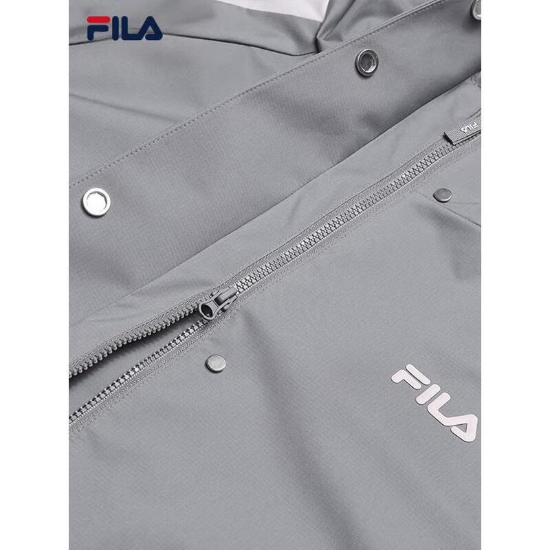 FILA Women's Casual Loose Color-block Hooded Woven Jacket